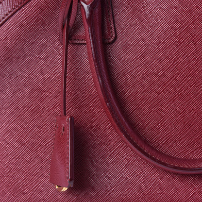 Prada Saffiano Lux Medium Promenade Tote Cherry 10 of 14