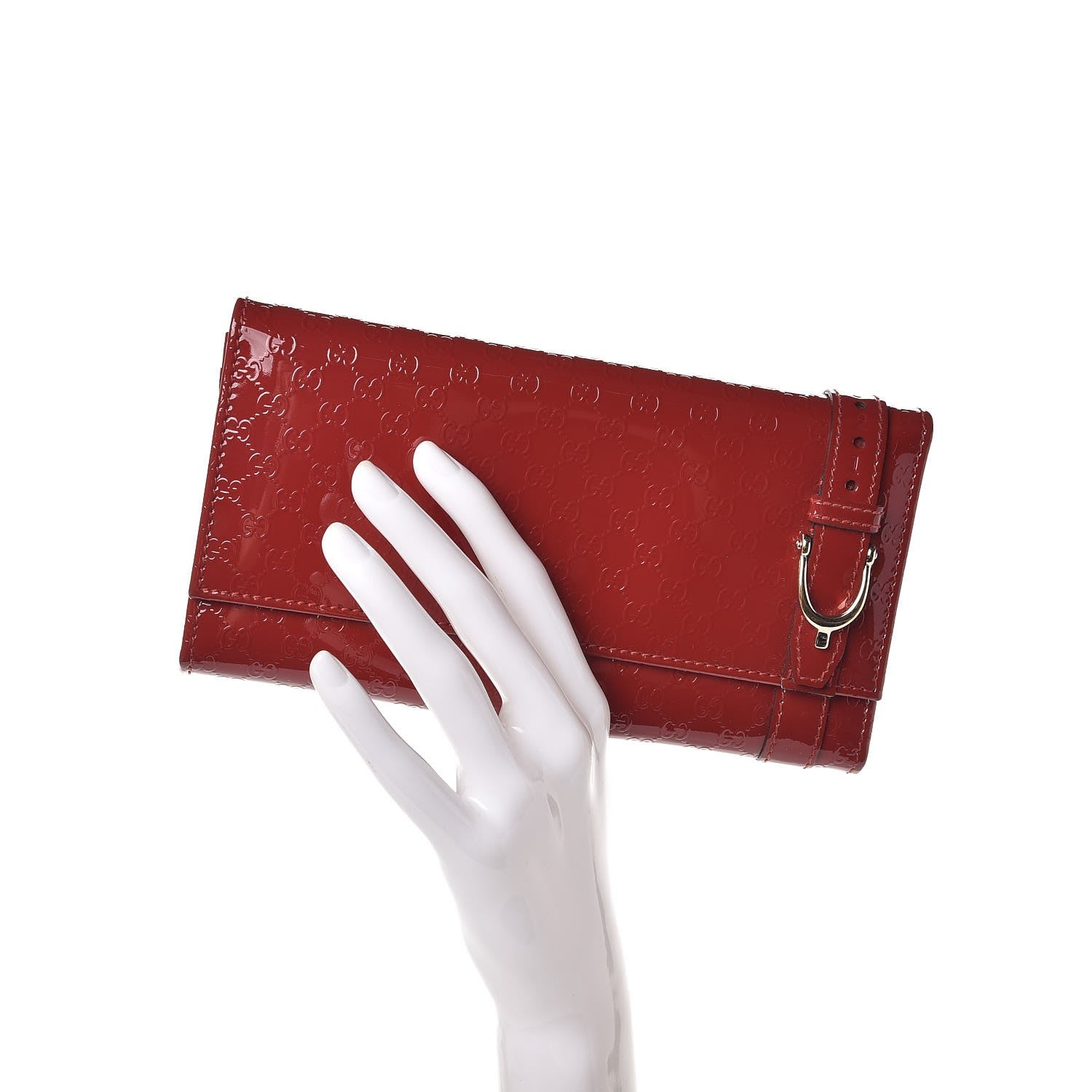 Gucci Patent Microguccissima Nice Wallet Rose Bed 2 of 9