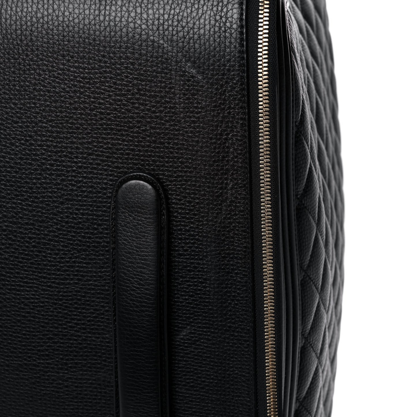 Calfskin Quilted Coco Case Trolley Black