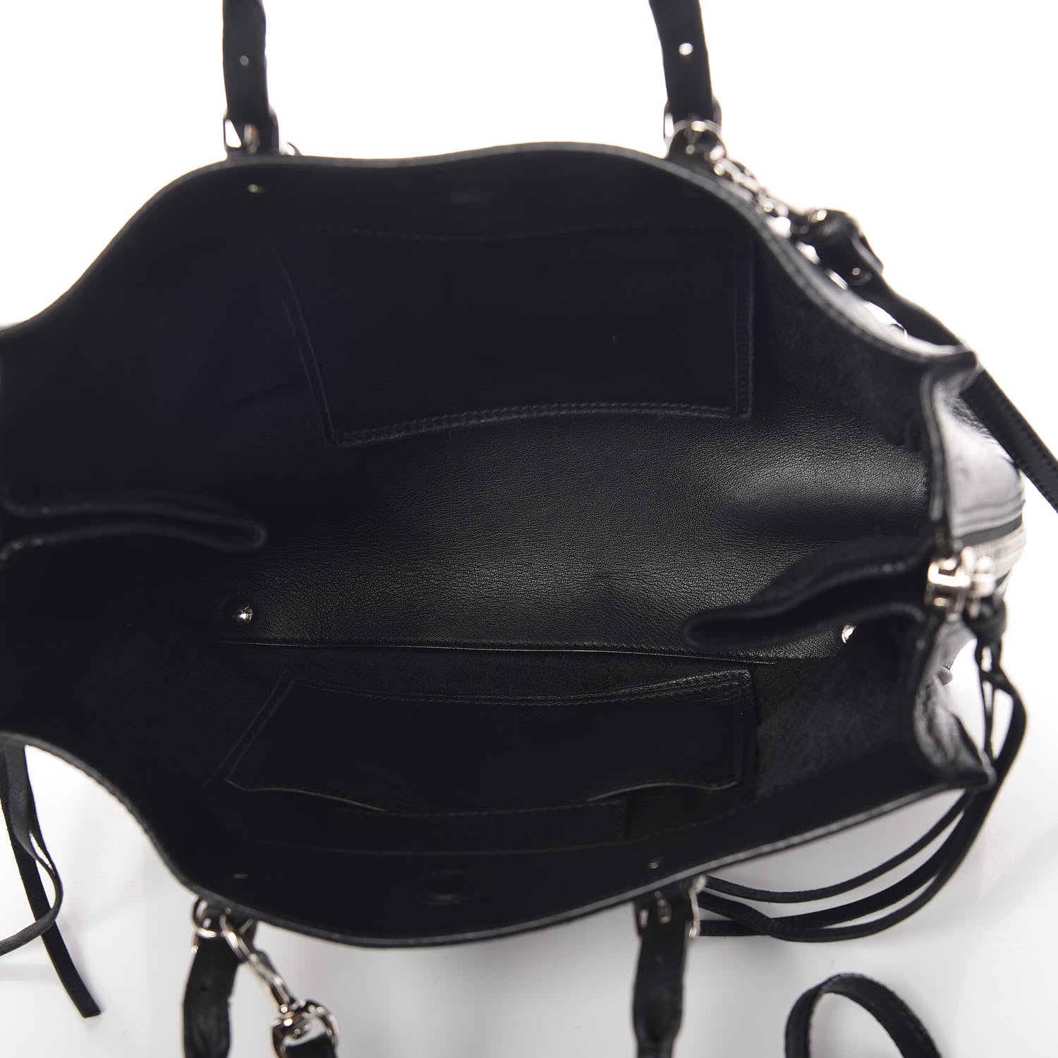 Balenciaga Veau Papier A6 Zip Around Tote Black 5 of 15