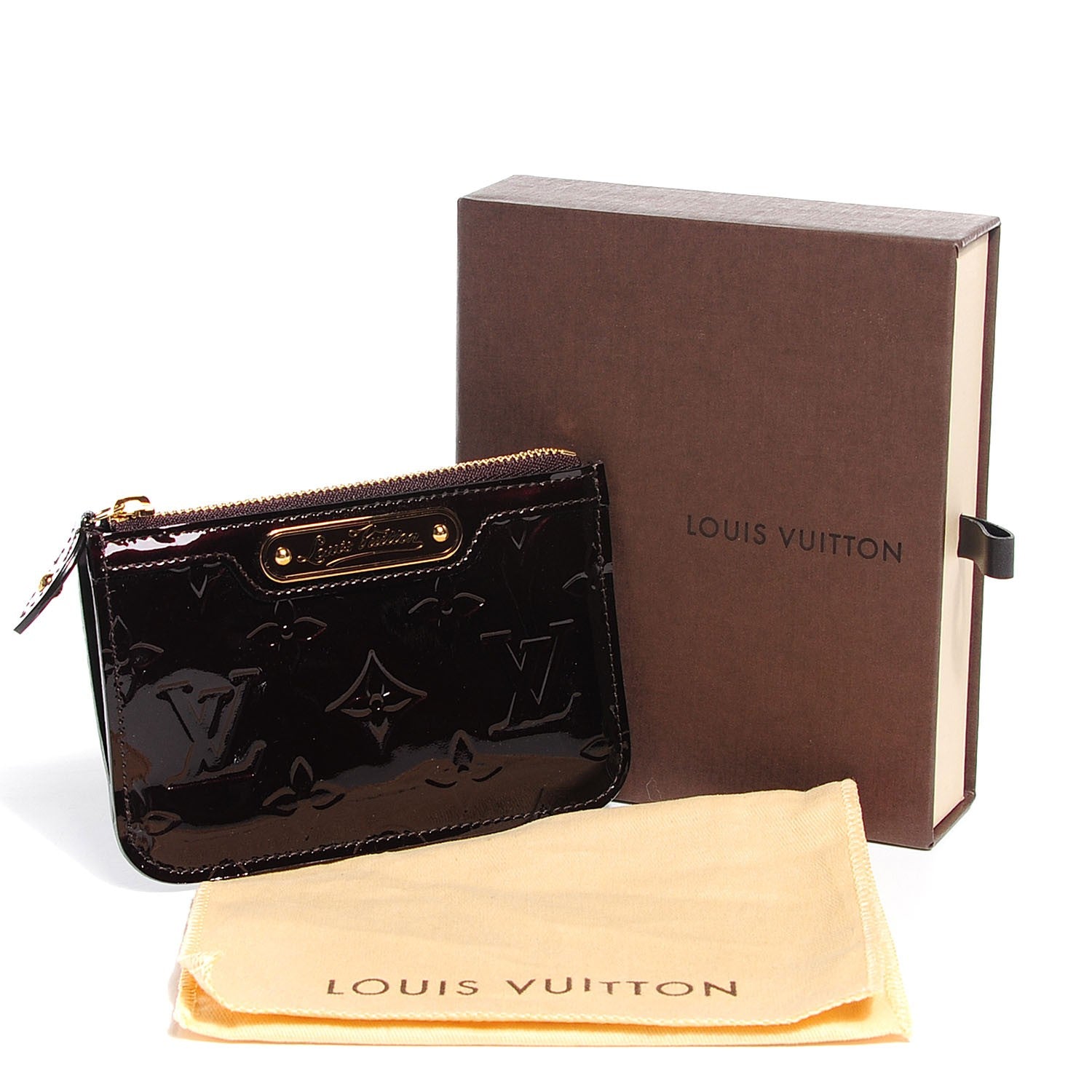 Louis Vuitton Vernis Key Pouch Amarante 8 of 8