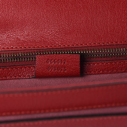 Gucci Calfskin Osiride Future Top Handle Bag Red 9 of 12