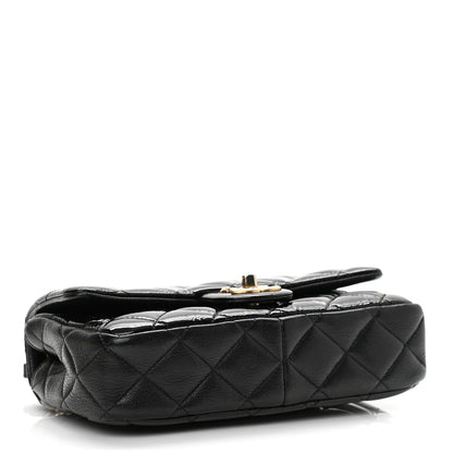 Chanel Patent Goatskin Quilted Small CC Eyelet Flap Black 4 of 8