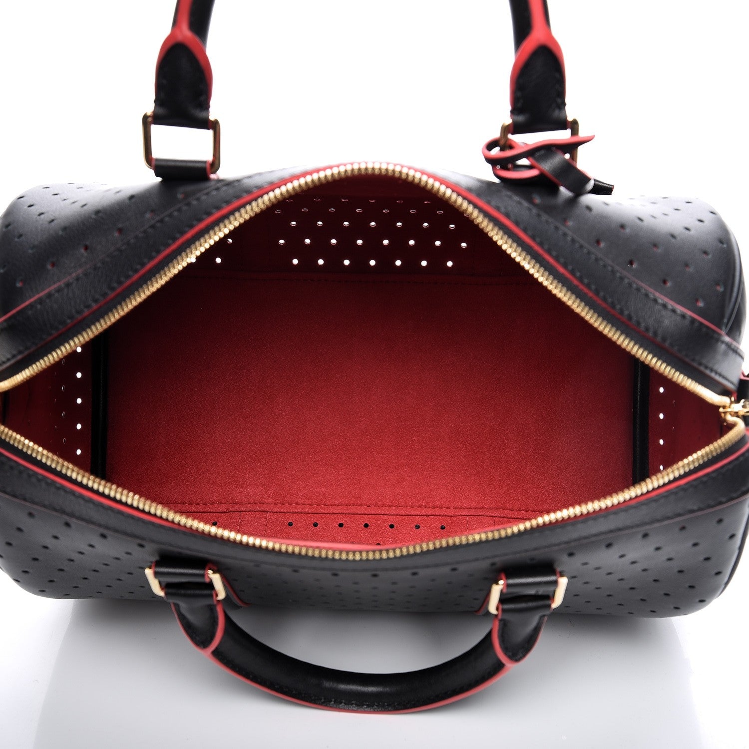 Louis Vuitton Veau Soie Calfskin Perforated SC Bag PM Black 6 of 7