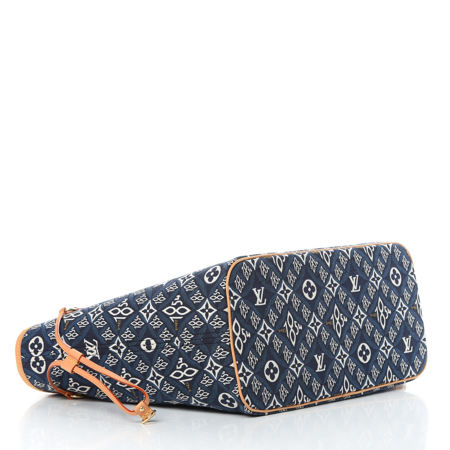 Louis Vuitton Jacquard Since 1854 Neverfull MM Blue 5 of 12