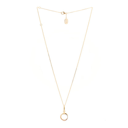 Cartier 18K Pink Yellow White Gold Trinity Charm Necklace 2 of 3