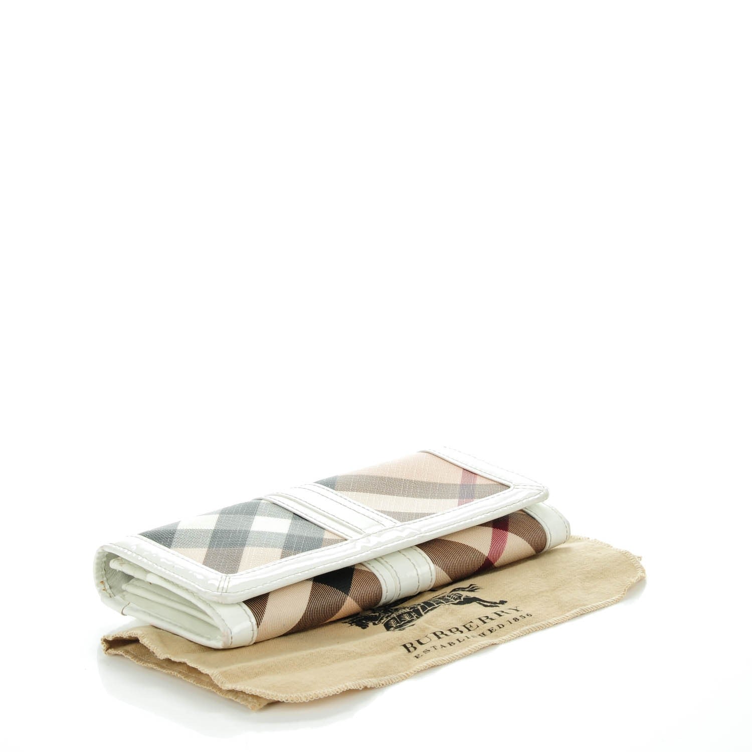 Burberry Supernova Check Penrose Continental Wallet White 4 of 9