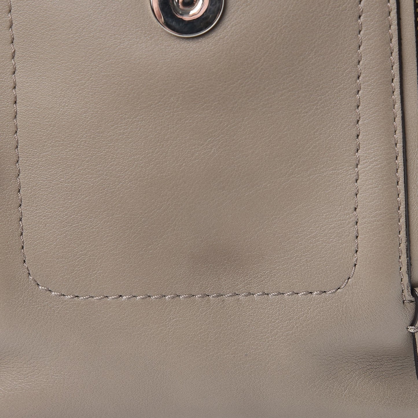 Suede Calfskin Mini Faye Backpack Motty Grey