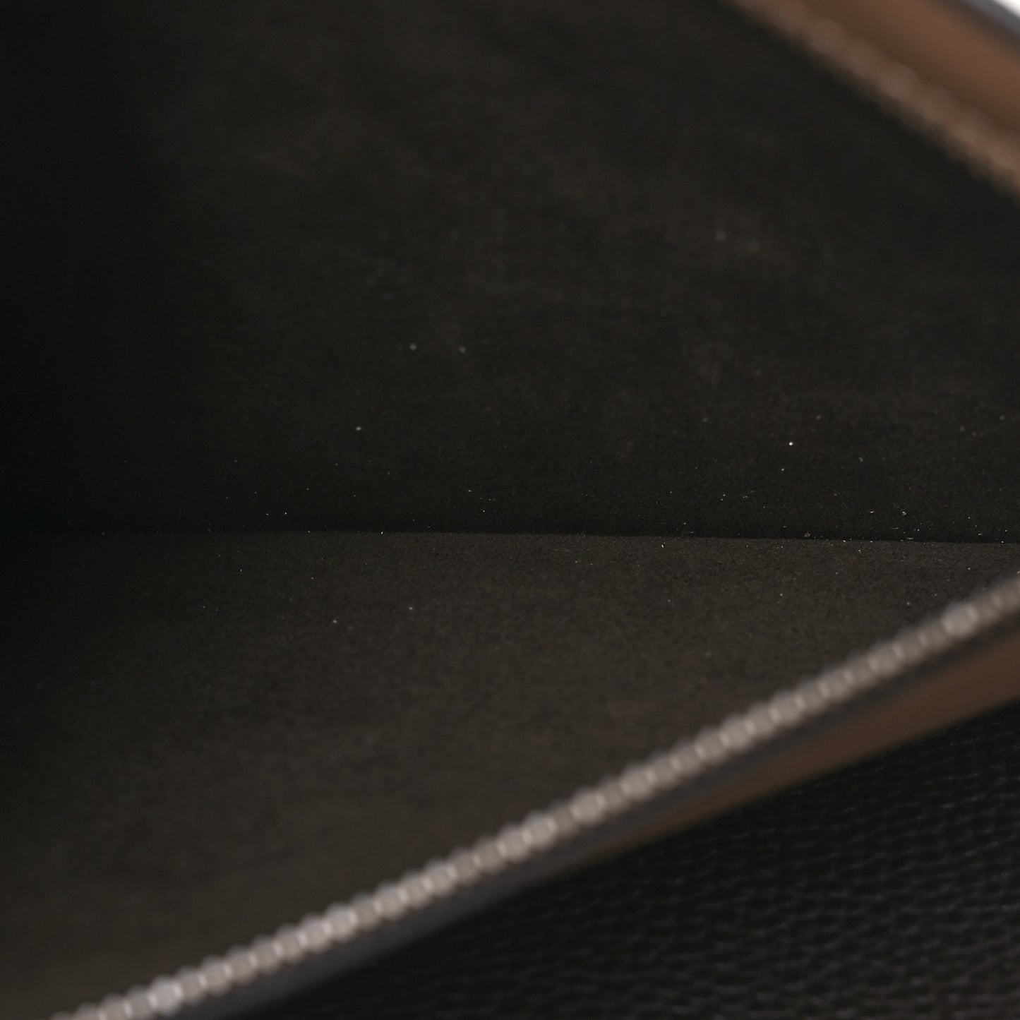 Cuoio Romano Vitello Cover Glazed Fabric Bi-Color FF 1974 Medium Peekaboo I SEE U Satchel Dark Brown