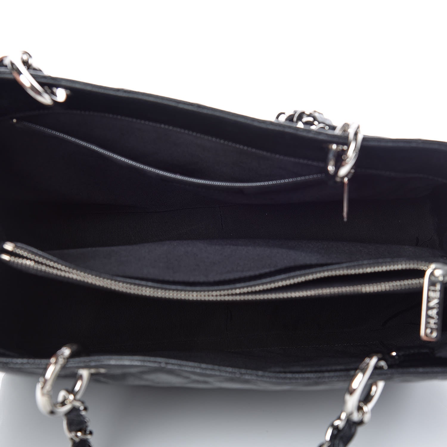 Chanel Caviar Quilted Grand Shopping Tote GST Black 7 of 9