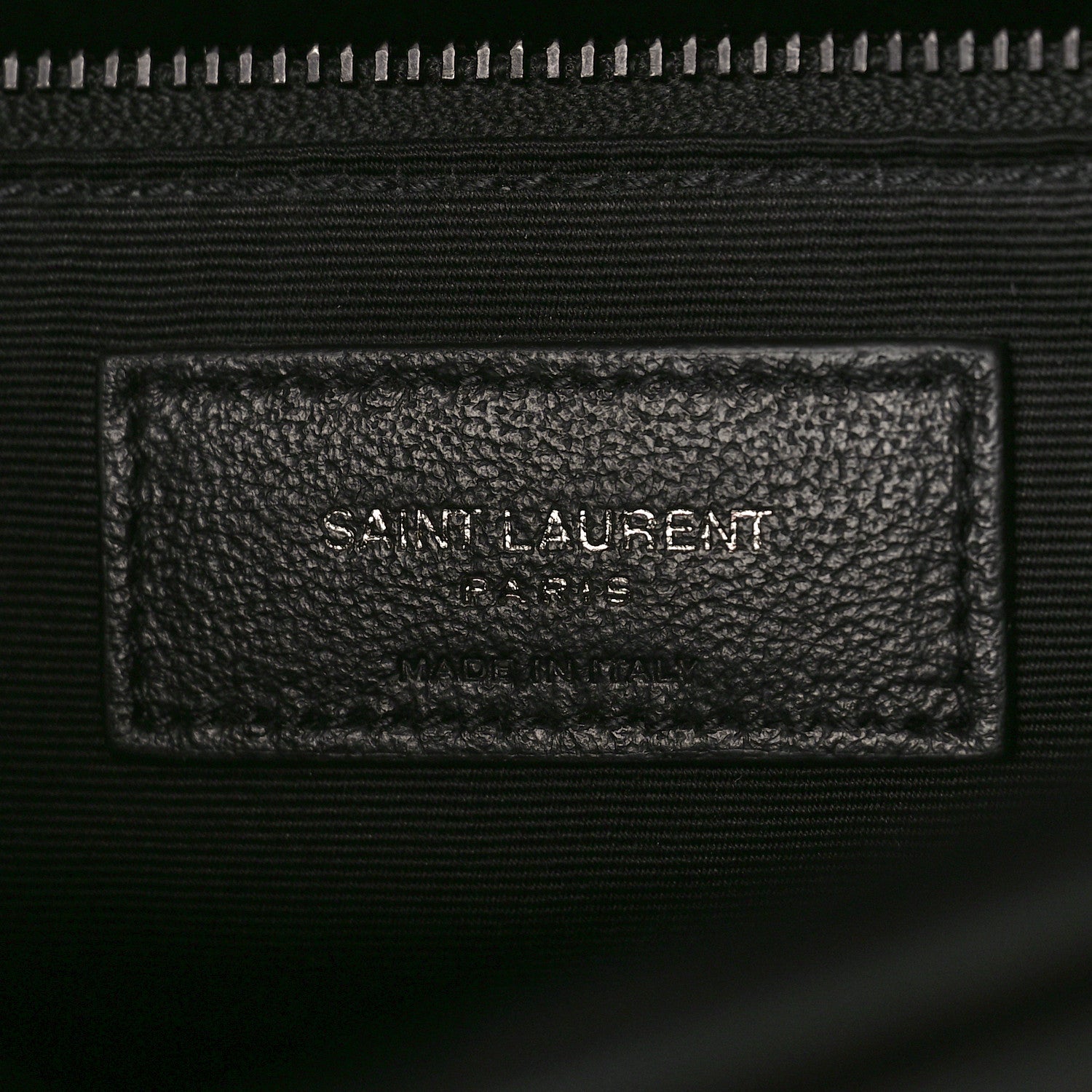 Saint Laurent Lambskin Quilted Monogram Monochrome Medium Loulou Puffer Chain Satchel Black 6 of 8