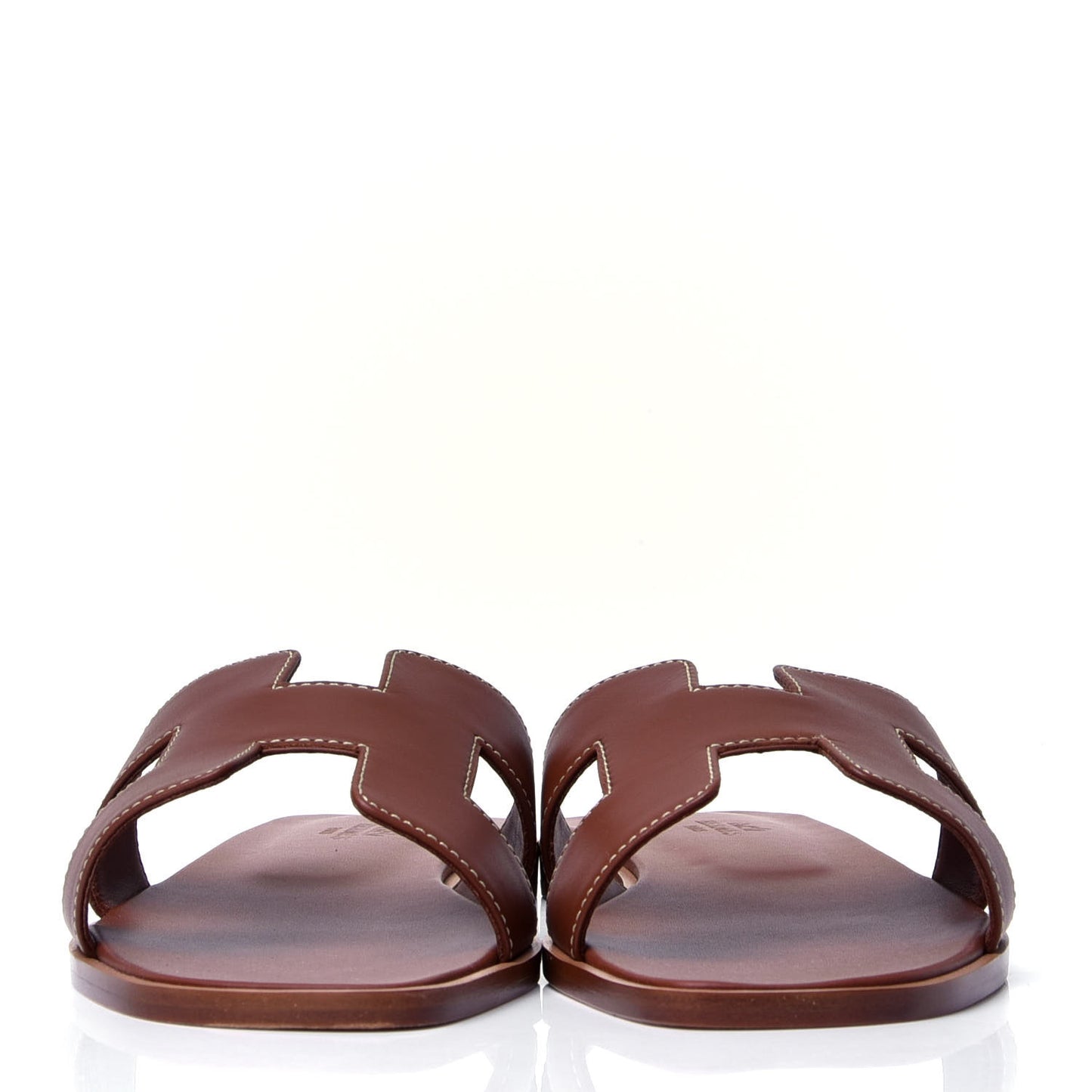 Box Calfskin Oran Sandals 38 Gold