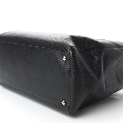 Chanel Calfskin Cerf Executive Shopper Tote Black 7 of 10