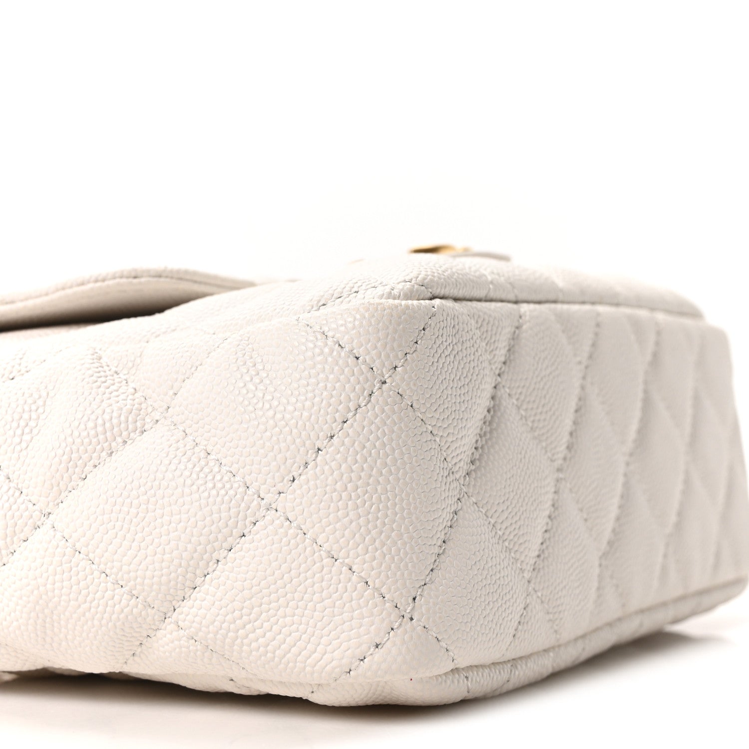 Chanel Caviar Quilted Small Wavy CC Hobo White 9 of 11
