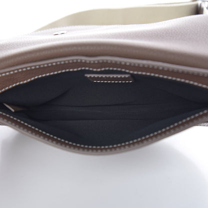 Christian Dior X KAWS Grained Calfskin Saddle Pouch Marron Multicolor 5 of 7