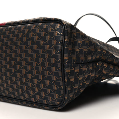 Moynat Canvas 1920 Calfskin Oh! Tote Ruban GM Carbon Bronze Ochre Bordeaux 10 of 10