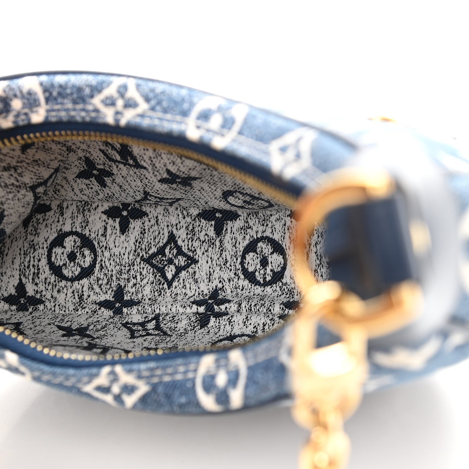 Louis Vuitton Monogram Jacquard Denim Loop Bleu 5 of 9