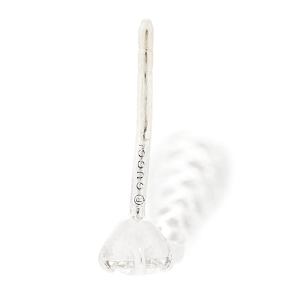 Gucci 18K White Gold Diamond Diamantissima Drop Earrings 6 of 6