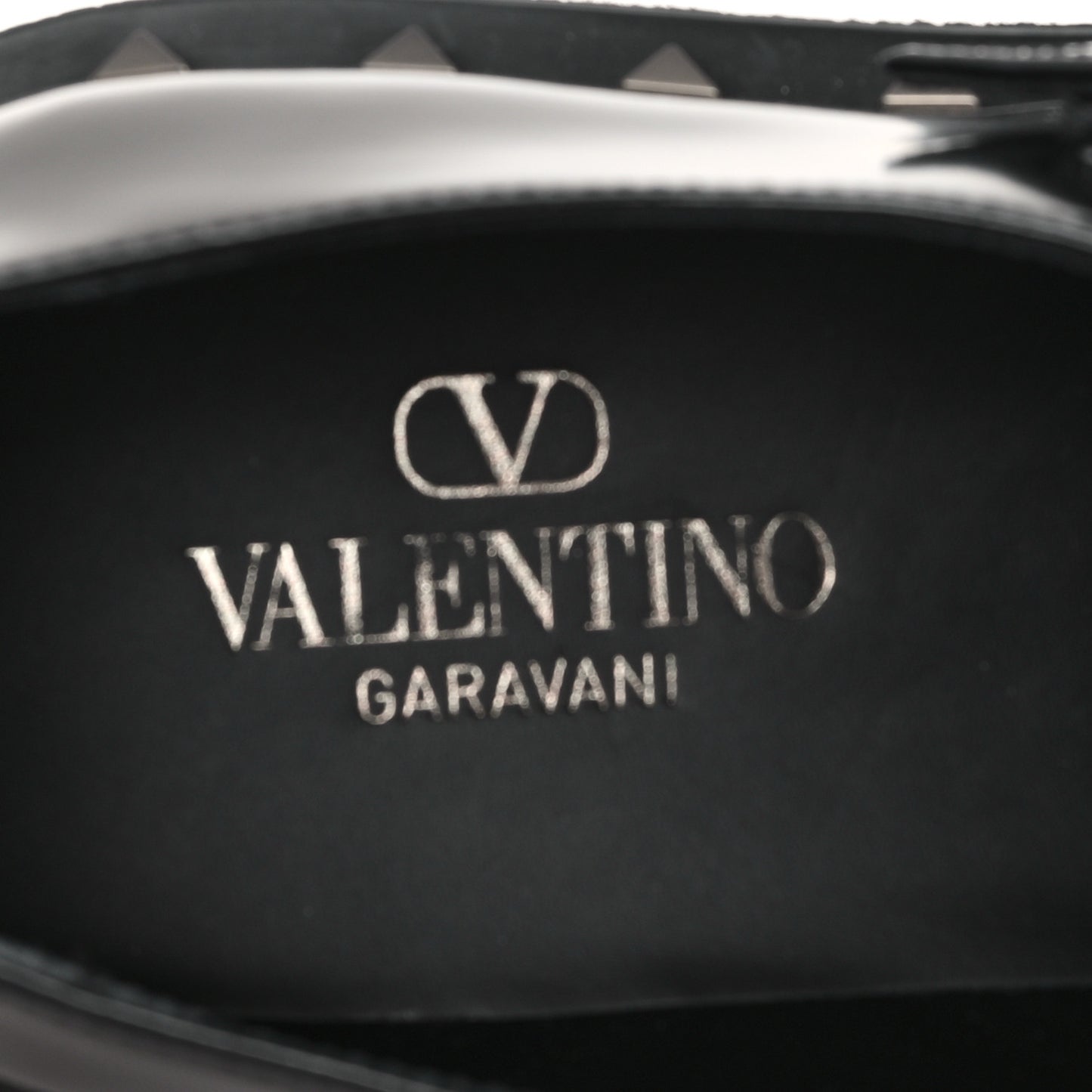 Calfskin Rockstud Mens M-Way Single Monk Loafers 42 Black