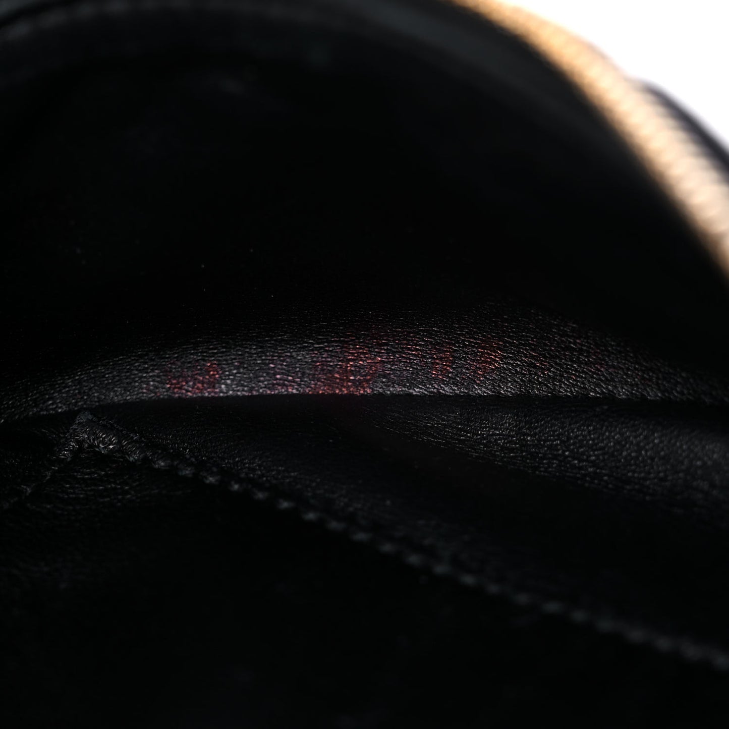 Crushed Velvet Logo Embossed XXS Souvenir Belt Bag Black