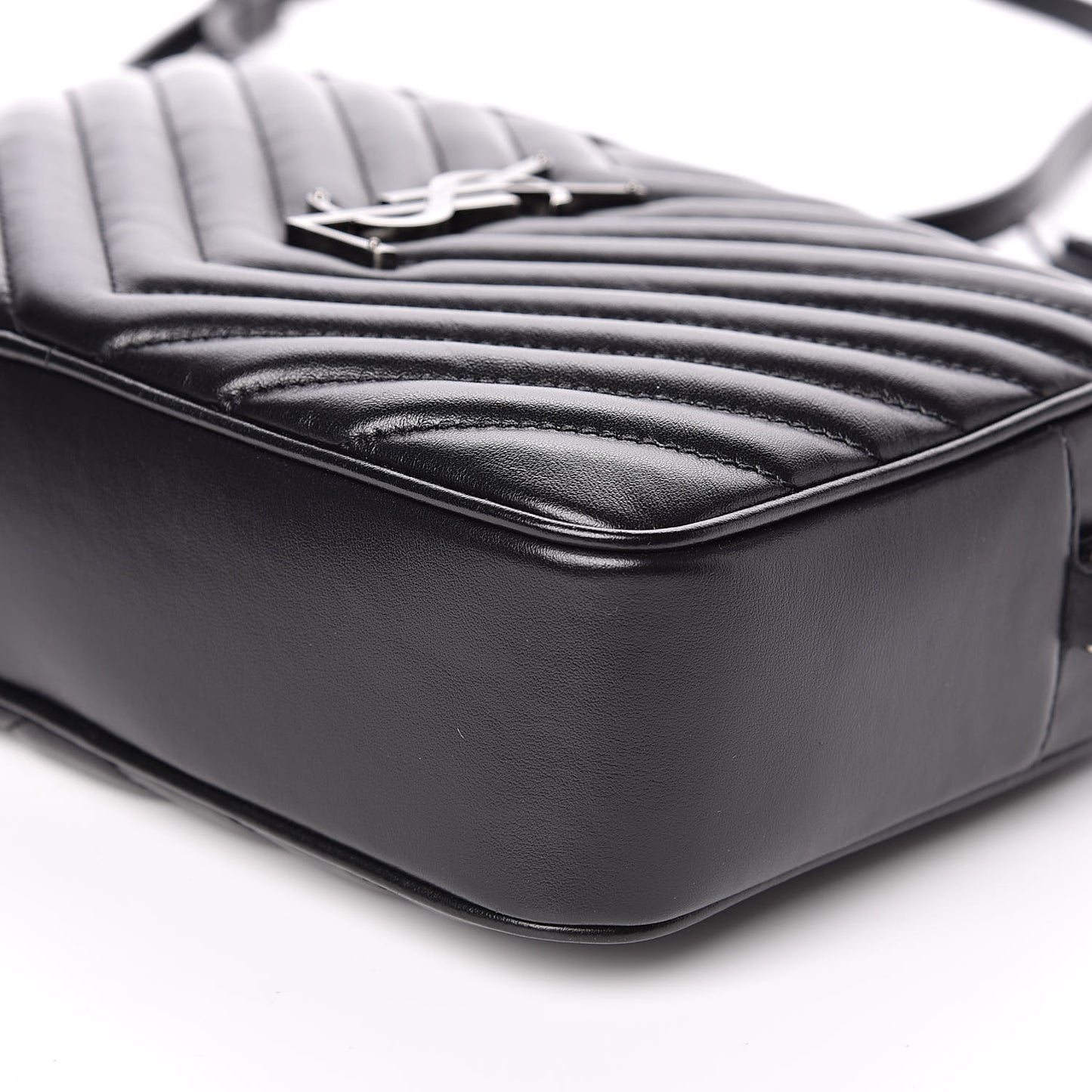 Calfskin Matelasse Monogram Lou Camera Bag Black