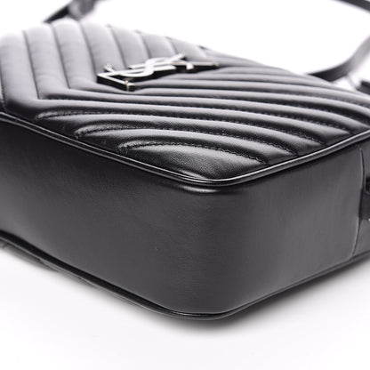 Saint Laurent Calfskin Matelasse Monogram Lou Camera Bag Black 8 of 11