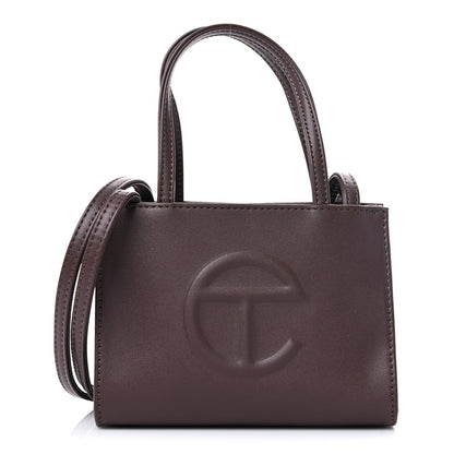 Telfar Vegan Leather Small Shopping Bag Chocolate 1 of 9