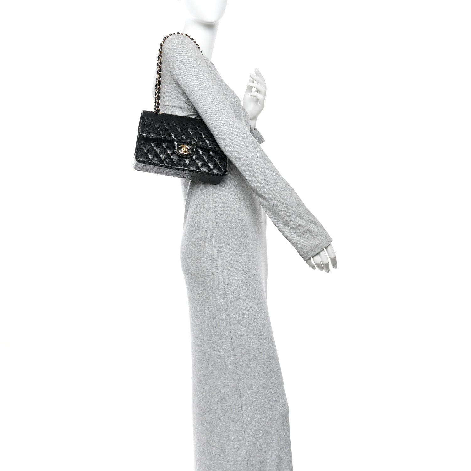Chanel Caviar Quilted Small Double Flap Black 2 of 11