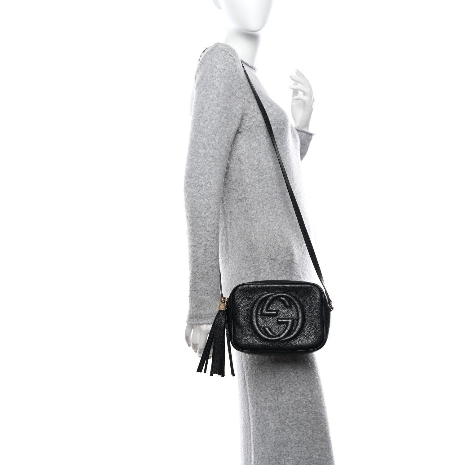 Gucci Pebbled Calfskin Small Soho Disco Bag Black 2 of 11