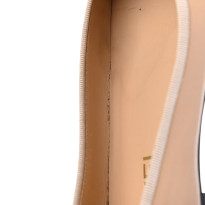 Chanel Lambskin Cap Toe CC Ballerina Flats 38 Beige Black 9 of 19
