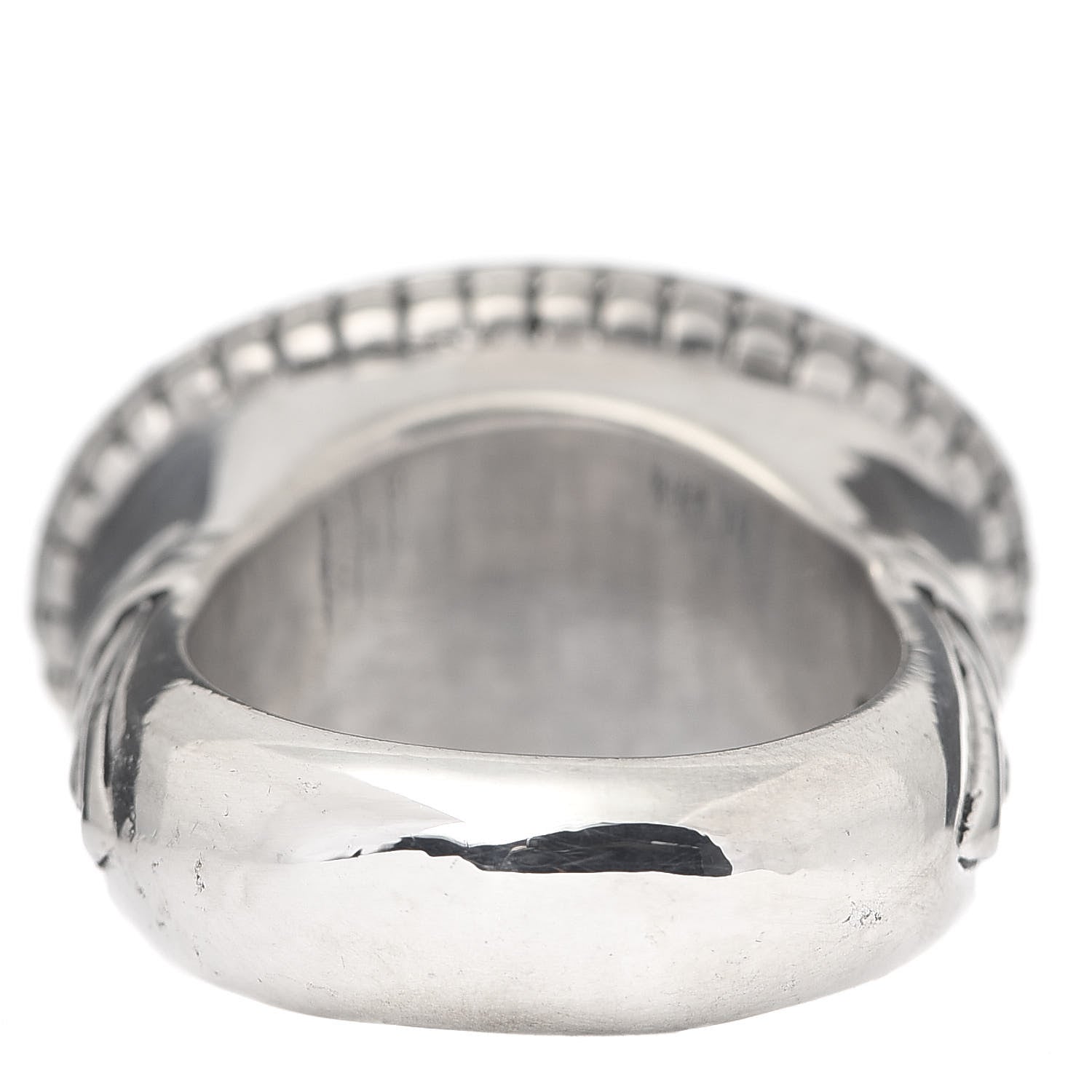 John Hardy Sterling Silver 18K Yellow Gold Fleur de Lis Ring 52 6 4 of 6