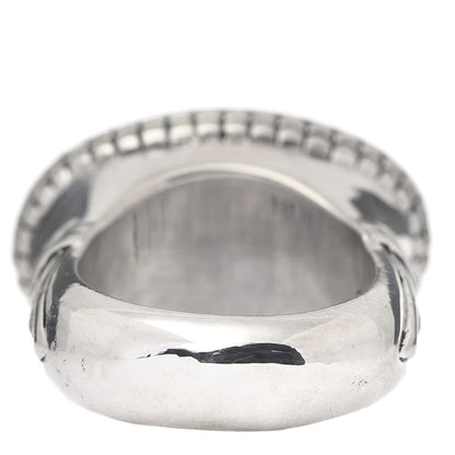 John Hardy Sterling Silver 18K Yellow Gold Fleur de Lis Ring 52 6 4 of 6