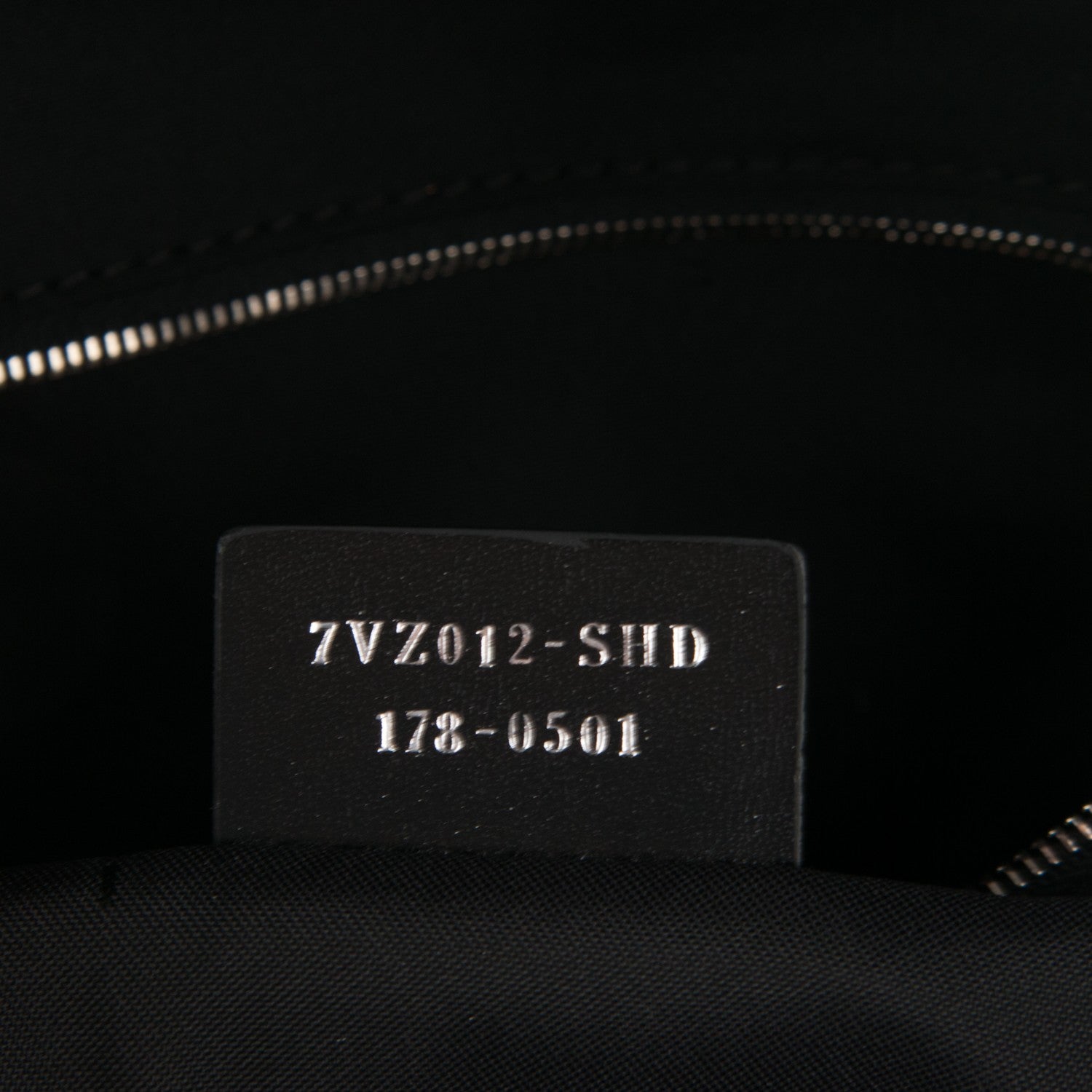 Fendi Nylon Vitello Liberty Face No Words Backpack Black 7 of 7