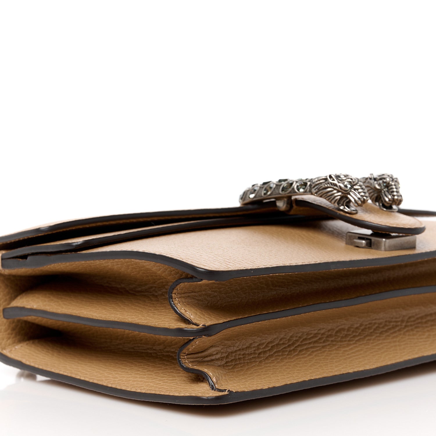 Gucci Dollar Calfskin Crystal Small Dionysus Shoulder Bag Natural Tan Black Diamond 11 of 12
