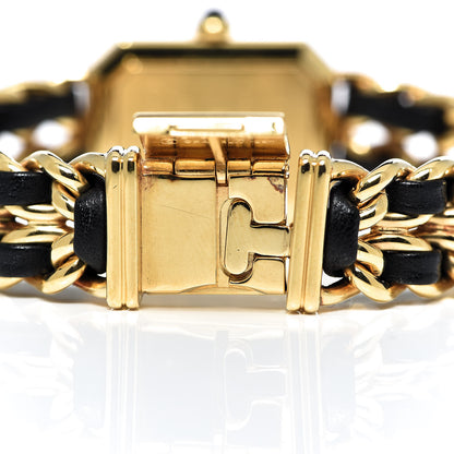 Chanel Stainless Steel Lambskin 20mm Chain Premiere Quartz Watch Gold L 6 of 6