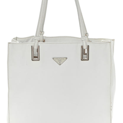 Prada Soft Calfskin Tote White 8 of 21