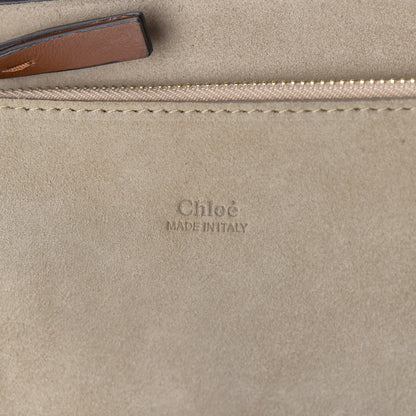 Chloe Suede Calfskin Medium Faye Shoulder Bag Tobacco 6 of 9