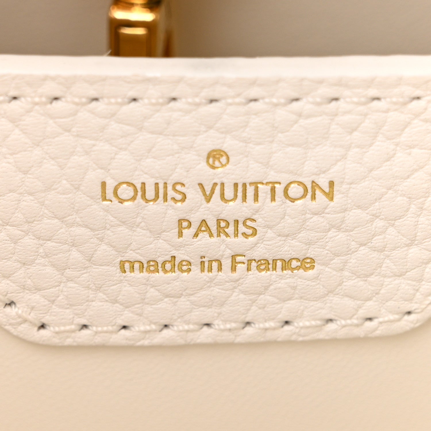 Louis Vuitton Taurillon Capucines BB Snow 6 of 9