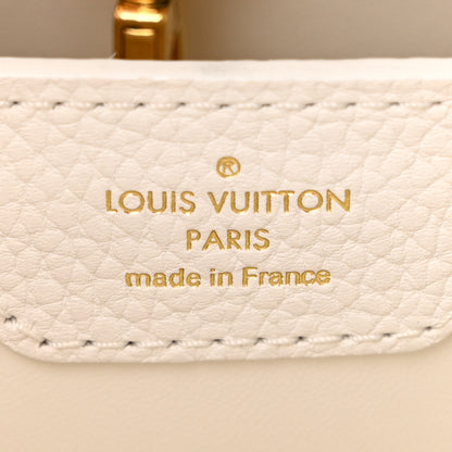 Louis Vuitton Taurillon Capucines BB Snow 6 of 9