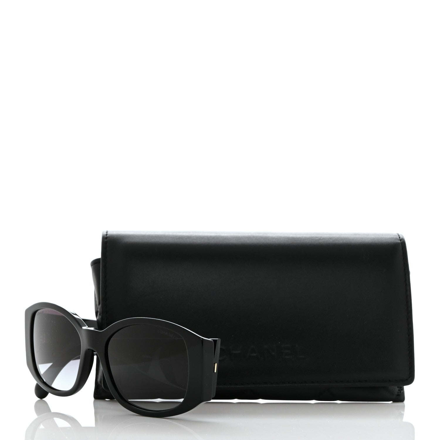 Chanel Acetate CC Logo Sunglasses 5450 Black 8 of 8
