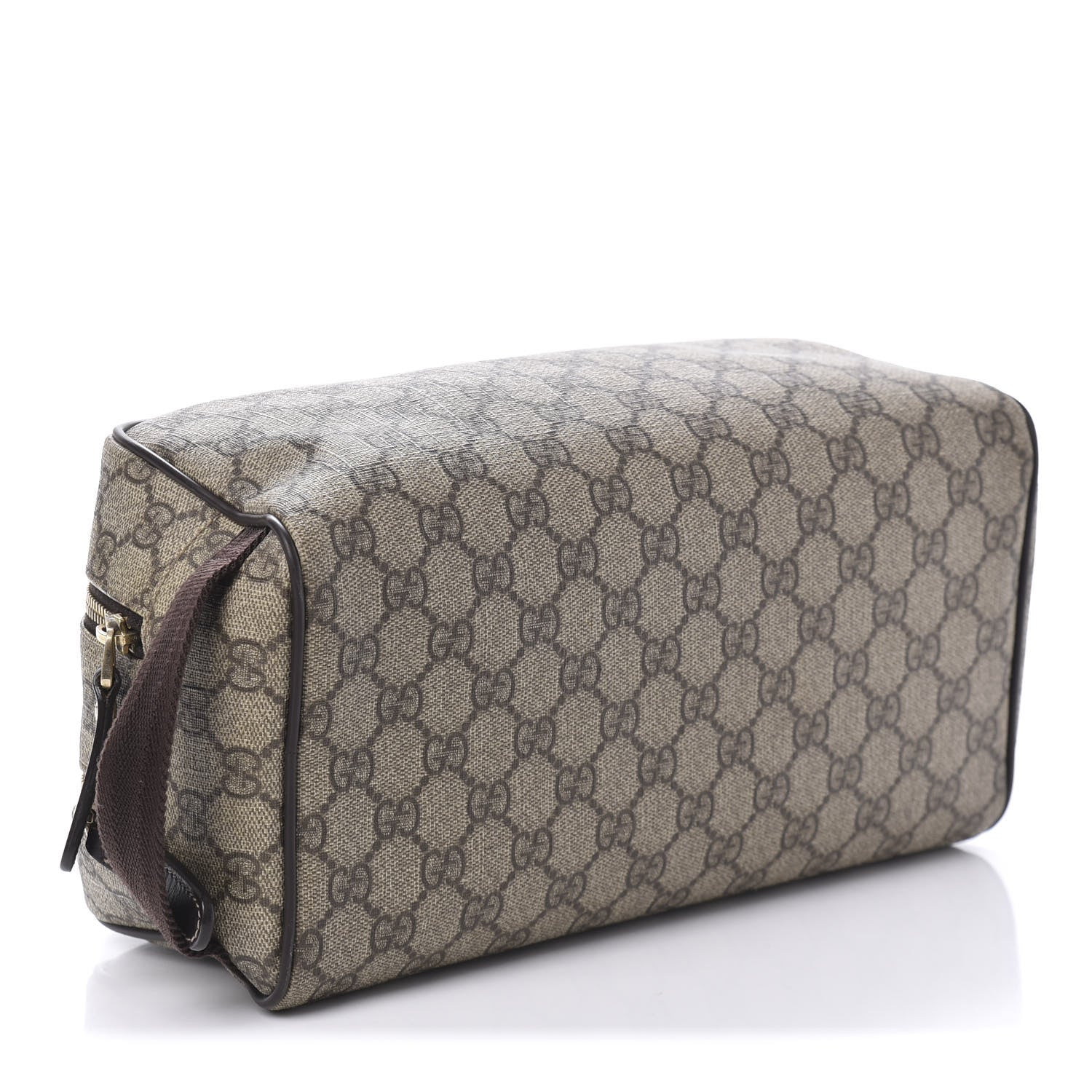 Gucci GG Supreme Monogram Toiletry Case Dark Brown 4 of 10