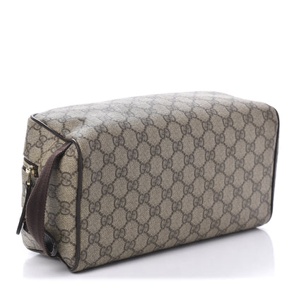 Gucci GG Supreme Monogram Toiletry Case Dark Brown 4 of 10