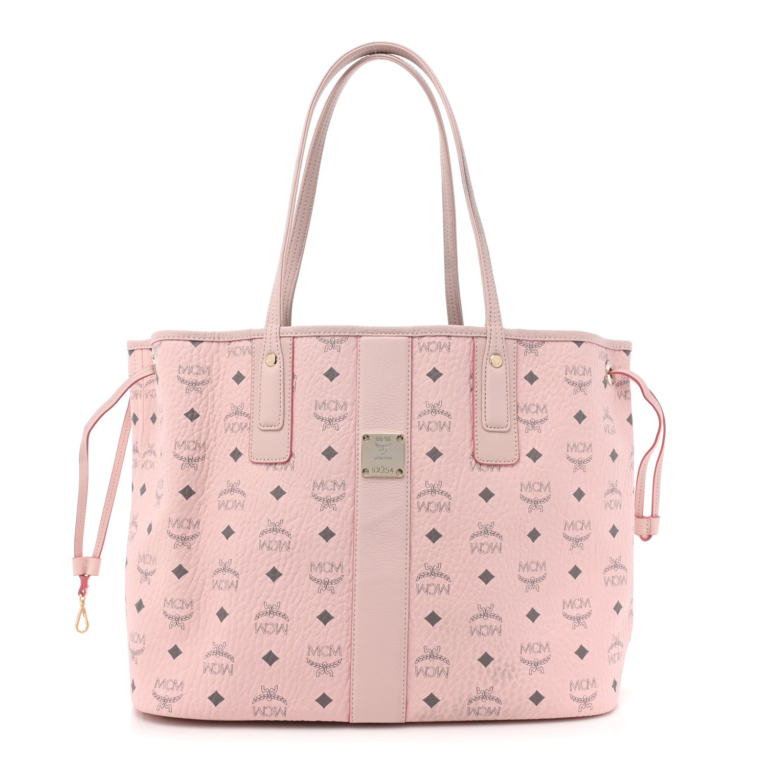 MCM Visetos Medium Liz Reversible Shopper Tote Powder Pink 1 of 16