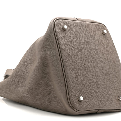Hermes Taurillon Clemence Picotin Lock 22 MM Etain 9 of 10