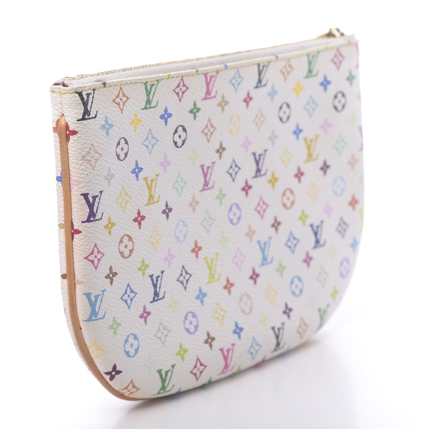 Louis Vuitton Monogram Multicolor Pochette Plate GM White 3 of 9