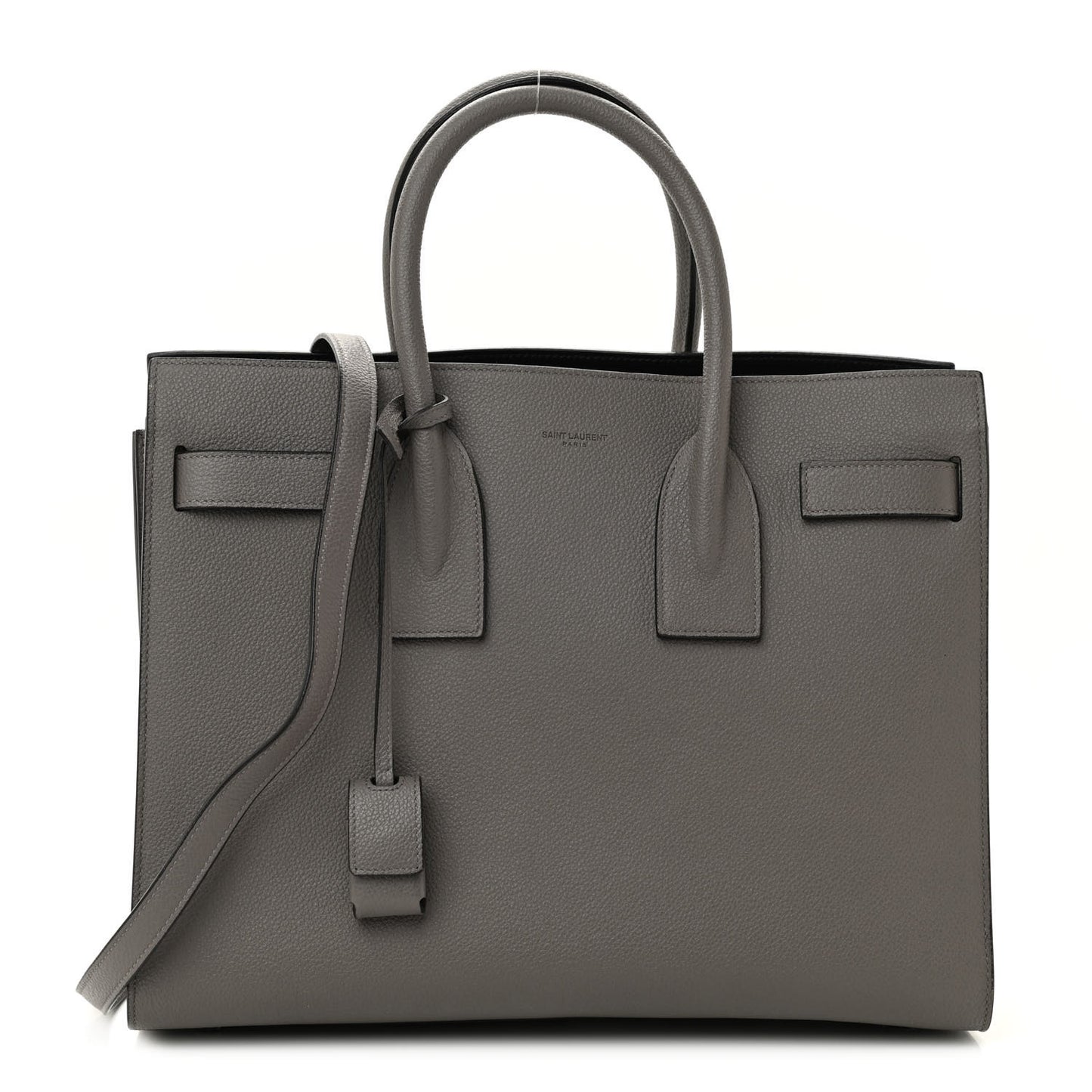 Grained Calfskin Small Sac De Jour Fog