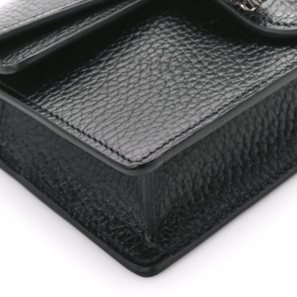 Gucci Calfskin Super Mini Dionysus Shoulder Bag Black 10 of 12