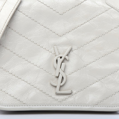 Saint Laurent Crinkled Calfskin Matelasse Monogram Niki Chain Wallet Crema Soft 11 of 11