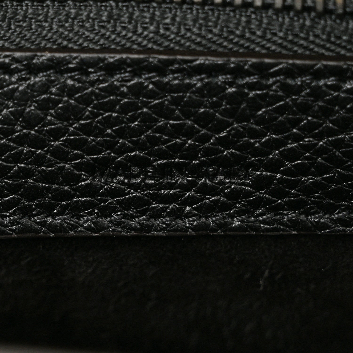 Celine Drummed Calfskin Micro Luggage Black 6 of 10