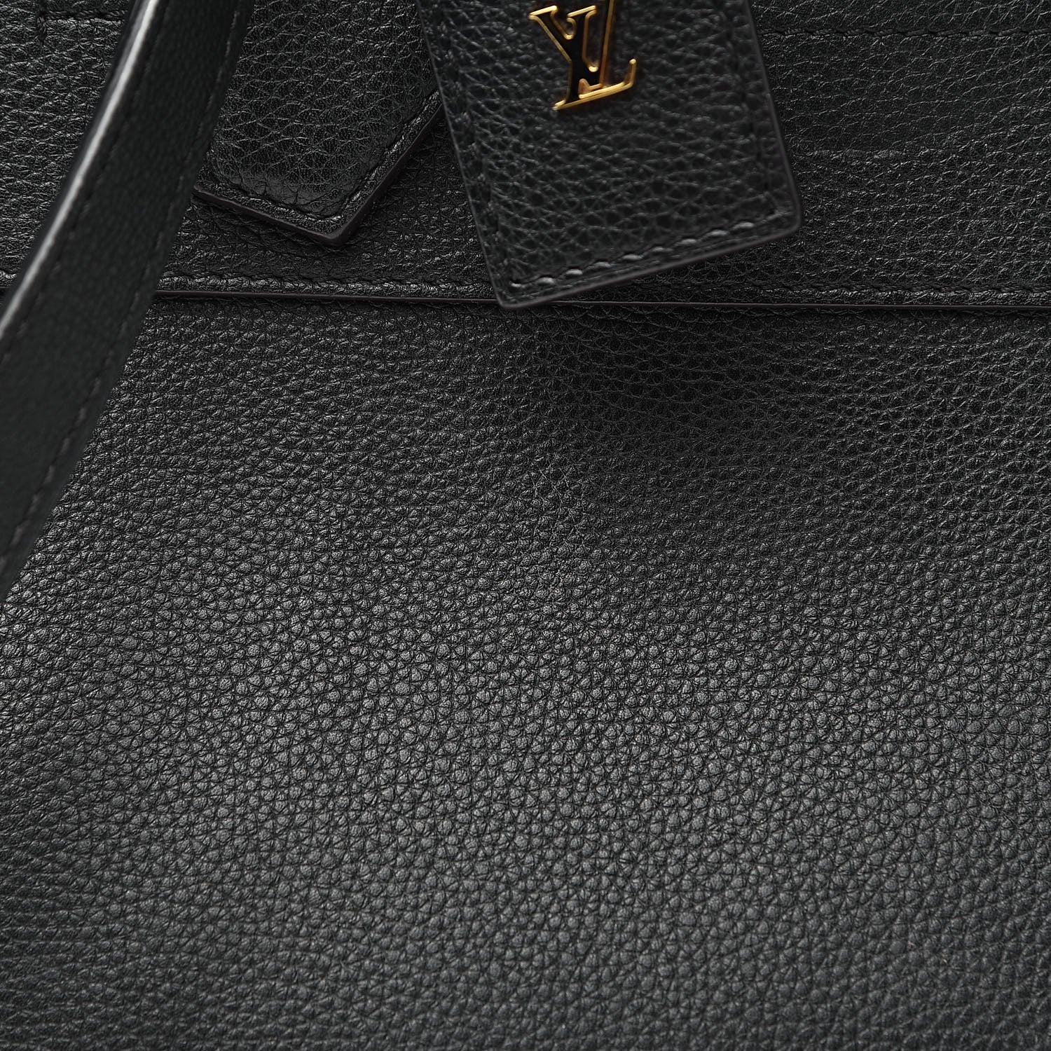 Louis Vuitton Calfskin Studded City Steamer MM Black 9 of 15